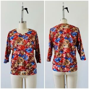Vintage 80’s Floral Blouse